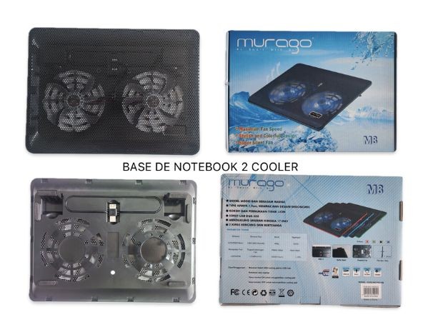 &u+ BASE COOLER PAD PARA NOTEBOOK 2 COOLER M8